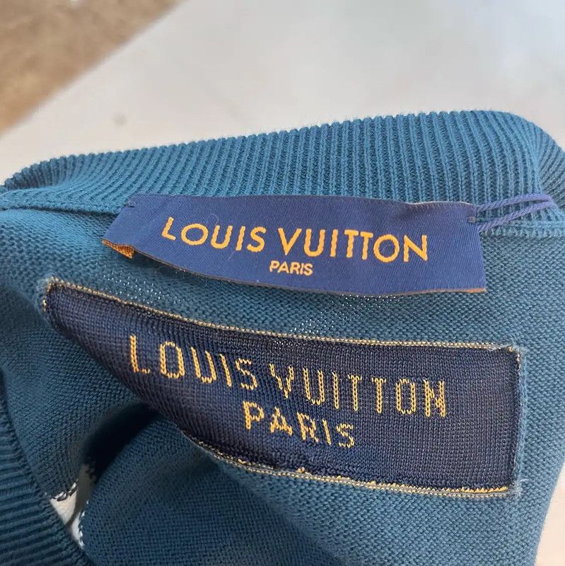 Louis Vuitton Louis Vuitton Women's Dark Green Cotton T-Shirt 0089 Size M / US 6-8 / IT 42-44 - 3 Thumbnail