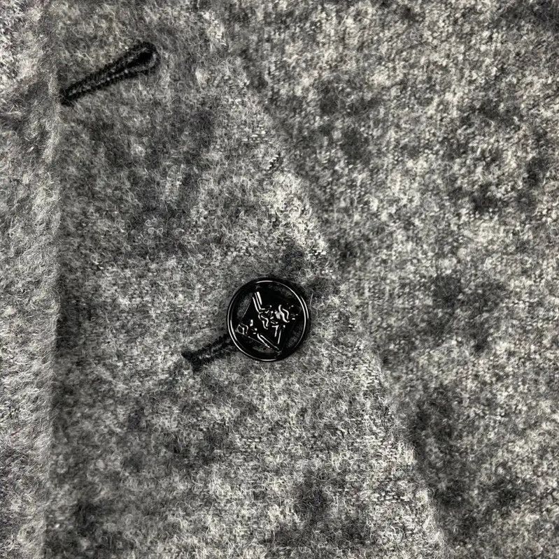Louis Vuitton Louis Vuitton Gray Wool Mini Skirt 0089 Size 23" - 3 Thumbnail