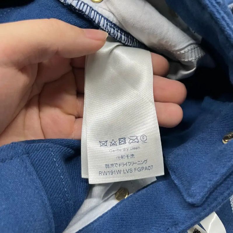 Louis Vuitton Louis Vuitton Blue Cotton Casual Pants 0089 Size 30" / US 8 / IT 44 - 5 Thumbnail