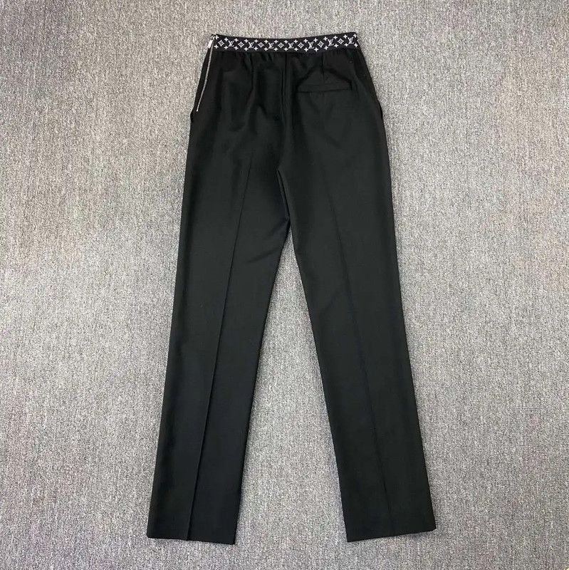 Louis Vuitton Louis Vuitton Black Wool Casual Pants M Size 0089 Size 28" / US 6 / IT 42 - 2 Thumbnail