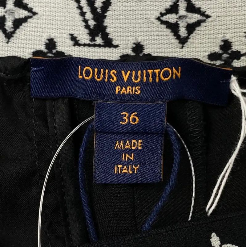 Louis Vuitton Louis Vuitton Black Wool Casual Pants M Size 0089 Size 28" / US 6 / IT 42 - 4 Thumbnail