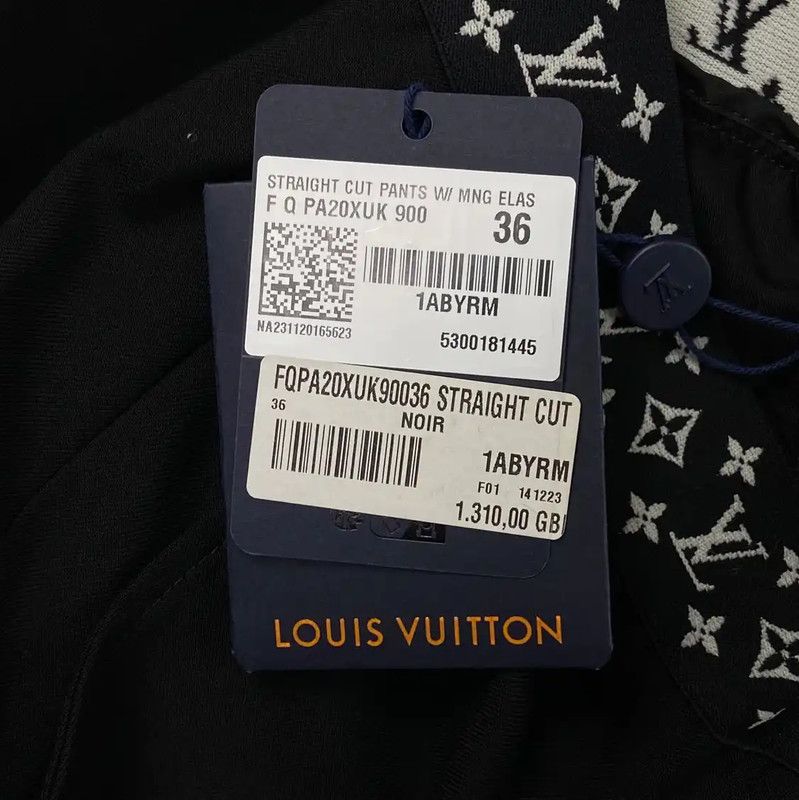 Louis Vuitton Louis Vuitton Black Wool Casual Pants M Size 0089 Size 28" / US 6 / IT 42 - 8 Thumbnail