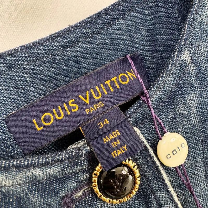 Louis Vuitton Louis Vuitton Blue Women's Jacket 0089 Size XS / US 0-2 / IT 36-38 - 3 Thumbnail