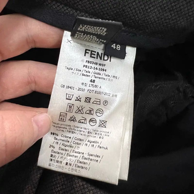 Fendi Fendi Summer Dark Brown Cotton Casual Pants 0089 Size US 30 / EU 46 - 4 Thumbnail