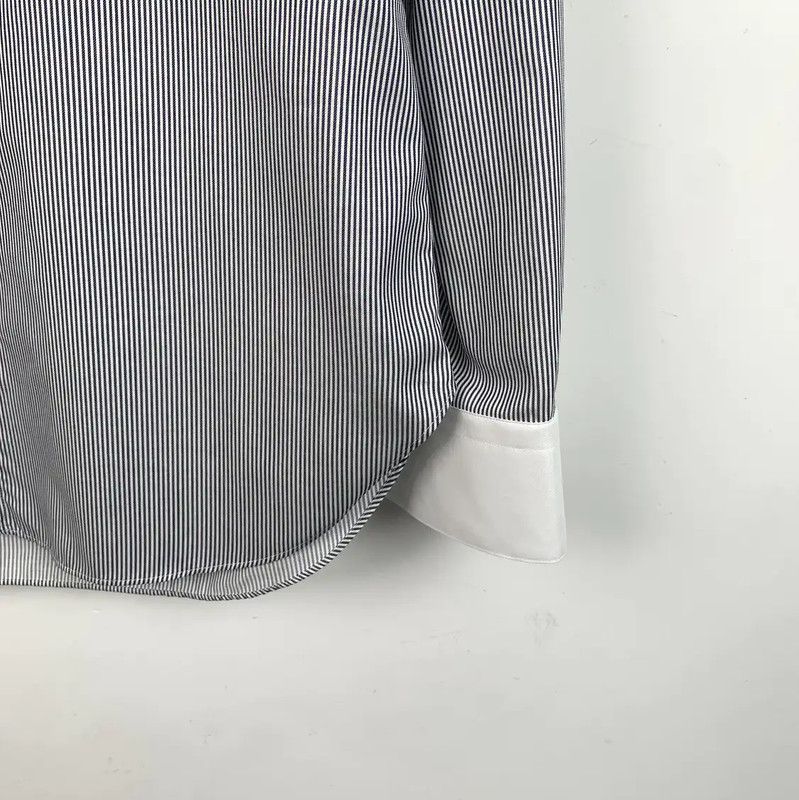 Fendi Fendi Blue Cotton Long Sleeve Shirt 0089 Size US M / EU 48-50 / 2 - 4 Thumbnail