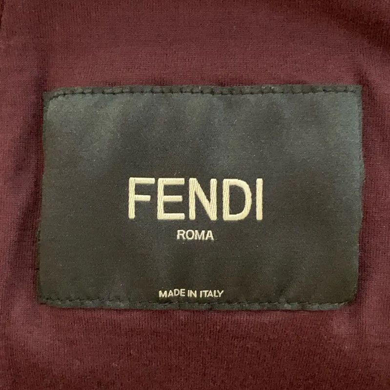 Fendi Fendi Red Cotton Zip Bomber Jacket for Men 0089 Size US M / EU 48-50 / 2 - 6 Thumbnail