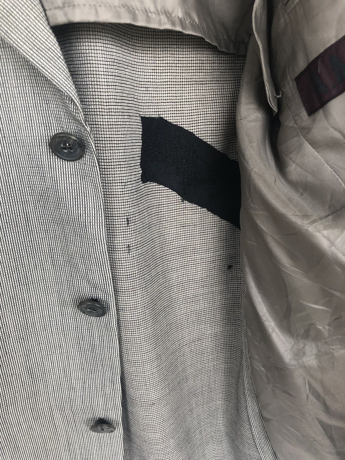 Yohji Yamamoto Yohji Yamamoto Small Checked Wool Blend Button Blazer Jacket Size US M / EU 48-50 / 2 - 8 Thumbnail