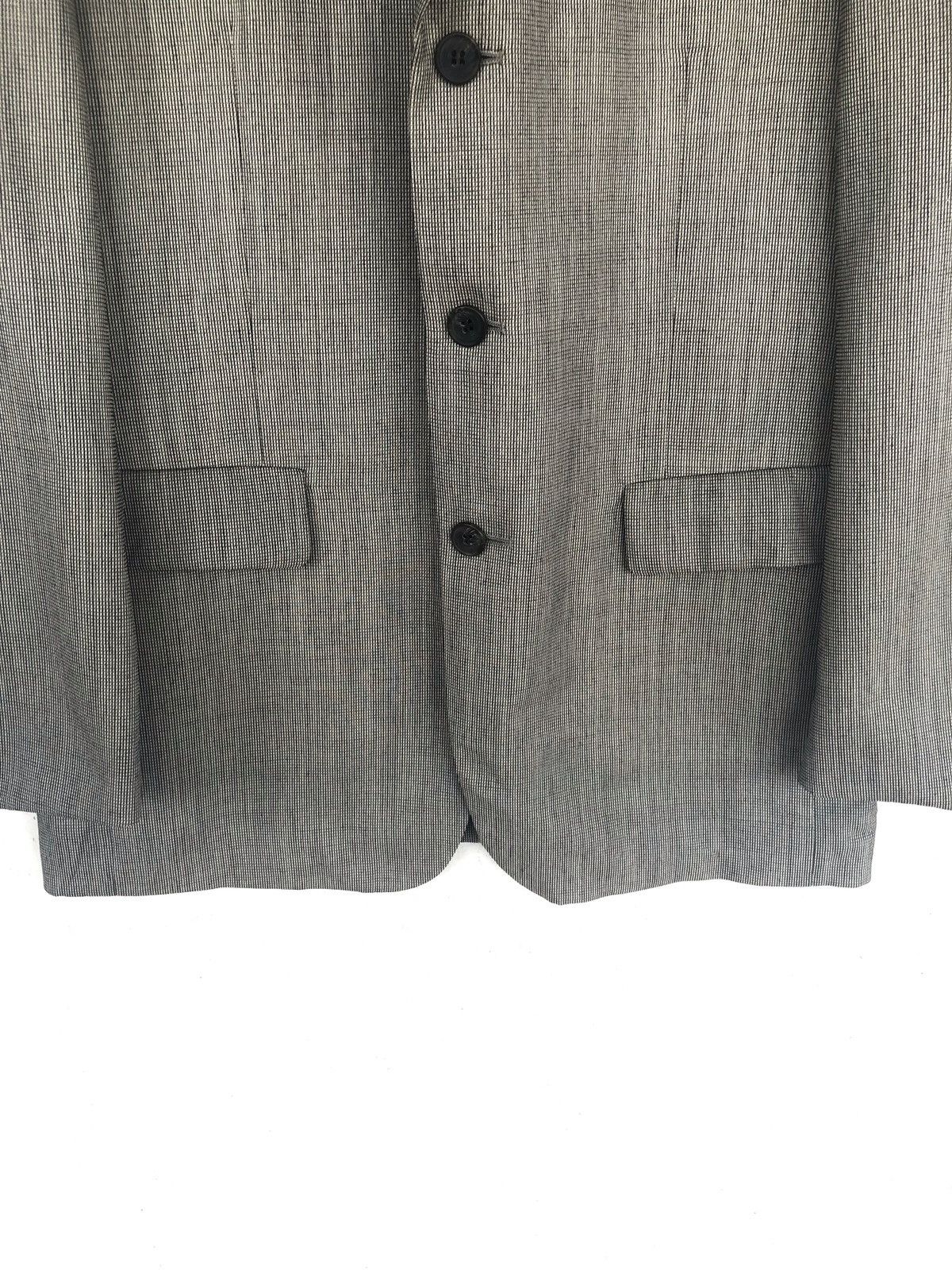 Yohji Yamamoto Yohji Yamamoto Small Checked Wool Blend Button Blazer Jacket Size US M / EU 48-50 / 2 - 4 Thumbnail