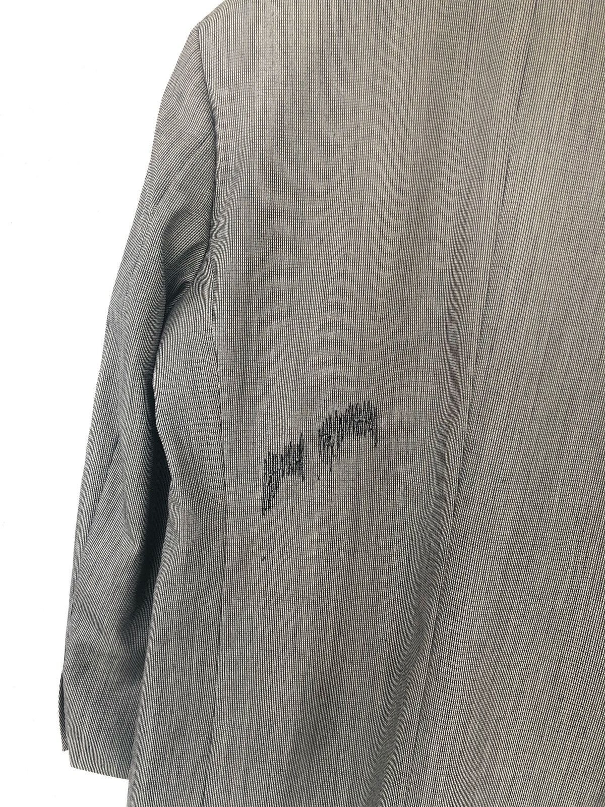 Yohji Yamamoto Yohji Yamamoto Small Checked Wool Blend Button Blazer Jacket Size US M / EU 48-50 / 2 - 7 Thumbnail