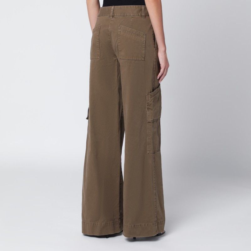 Off-White Off-White Brown Cotton Cargo Trousers Size 27" / US 4 / IT 40 - 2 Thumbnail