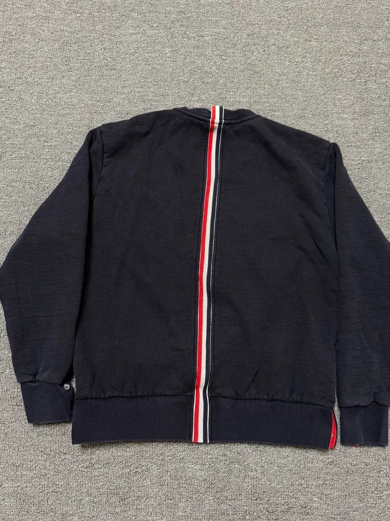 Thom Browne Thom Browne Classic Striped Back Sweatshirt - dmc Size US L / EU 52-54 / 3 - 5 Thumbnail