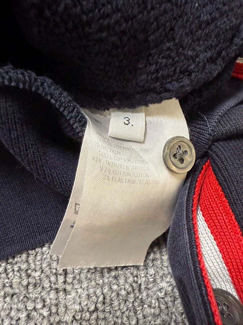 Thom Browne Thom Browne Classic Striped Back Sweatshirt - dmc Size US L / EU 52-54 / 3 - 4 Thumbnail
