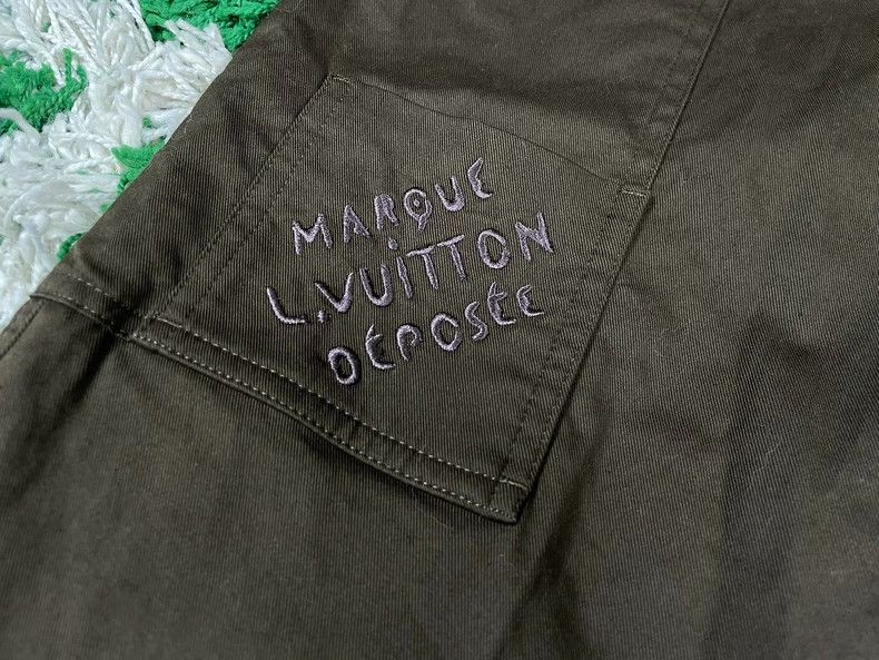 Louis Vuitton LOUIS VUITTON Embroidered Logo Cargo Pants - dmc Size US 31 - 3 Thumbnail
