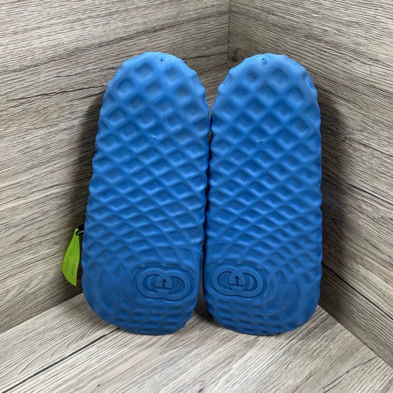 Gucci Gucci Blue Double G Platform Slides - dmc Size US 10 / EU 43 - 5 Thumbnail
