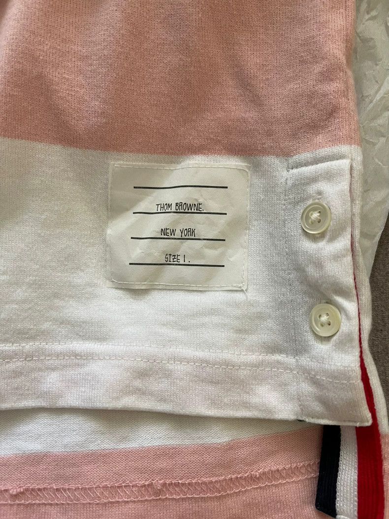 Thom Browne Thom Browne Pink Long Sleeve Polo - dmc Size US S / EU 44-46 / 1 - 3 Thumbnail