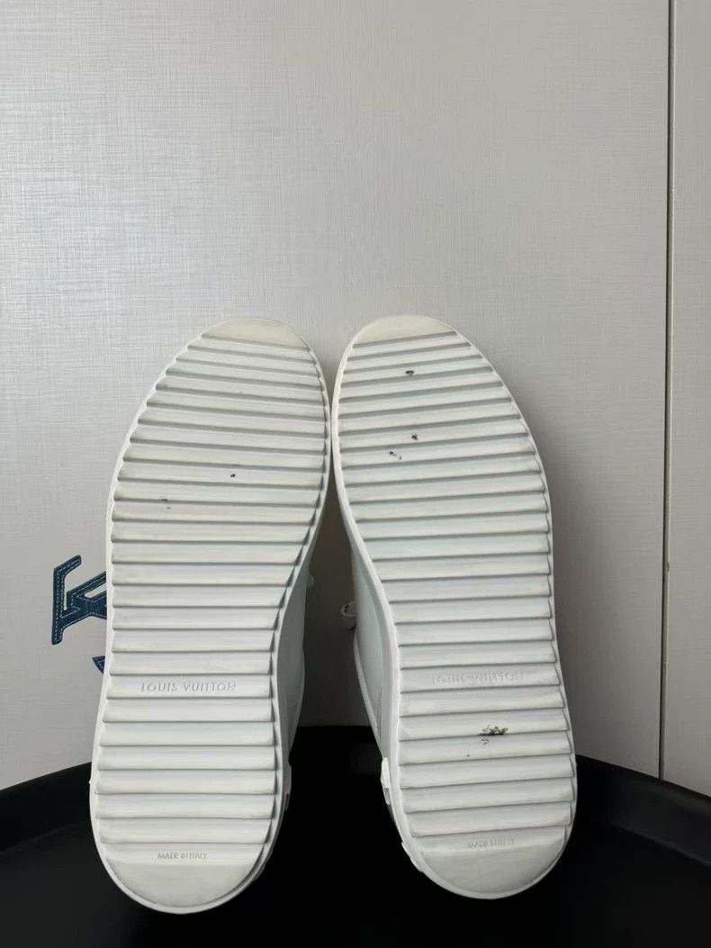 Louis Vuitton Louis Vuitton White Denim Platform Sneakers - dmc Size US 6 / EU 39 - 8 Thumbnail