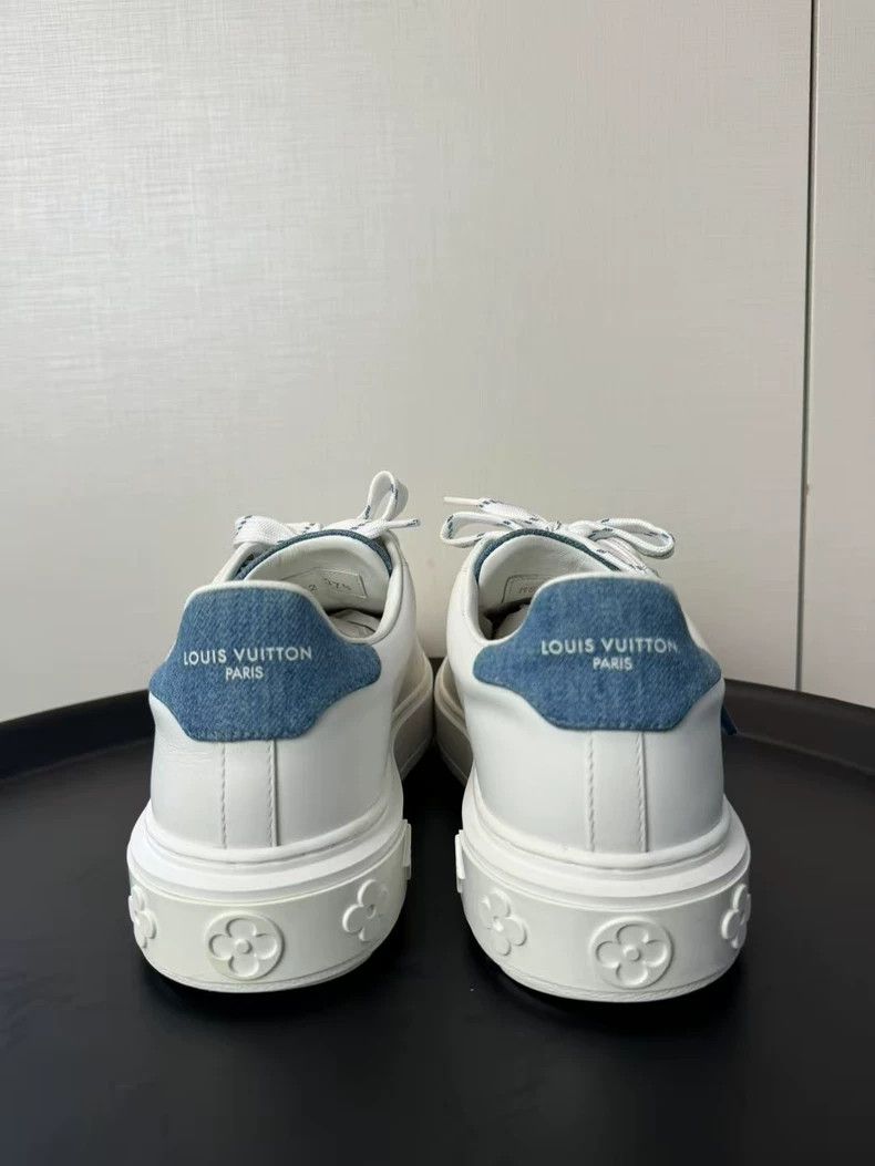 Louis Vuitton Louis Vuitton White Denim Platform Sneakers - dmc Size US 6 / EU 39 - 6 Thumbnail