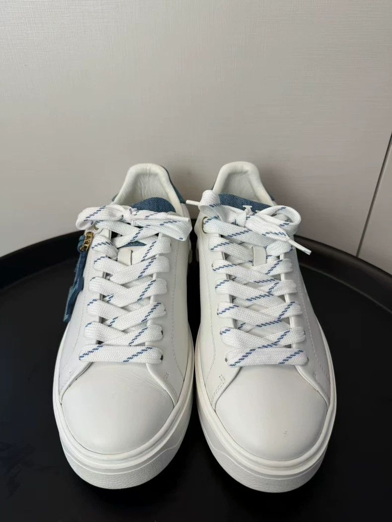 Louis Vuitton Louis Vuitton White Denim Platform Sneakers - dmc Size US 6 / EU 39 - 5 Thumbnail