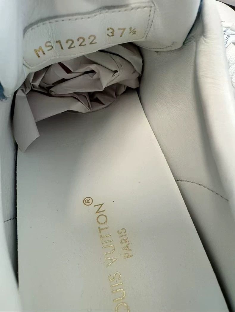 Louis Vuitton Louis Vuitton White Denim Platform Sneakers - dmc Size US 6 / EU 39 - 7 Thumbnail