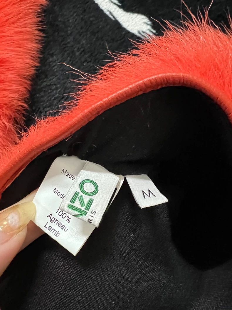 Kenzo Kenzo Fur Leather Patchwork Gloves - dmc Size ONE SIZE - 4 Thumbnail