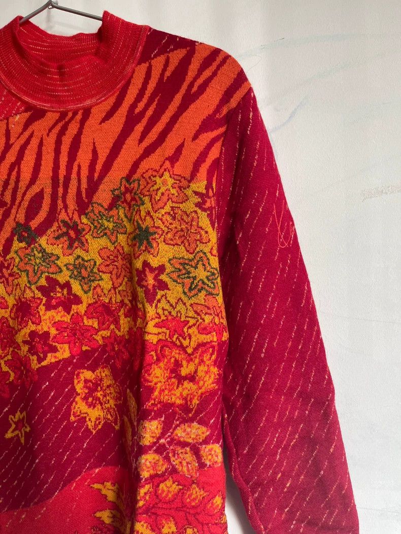 Kenzo Kenzo Wool Maple Leaf Print Sweater - dmc Size US M / EU 48-50 / 2 - 4 Thumbnail