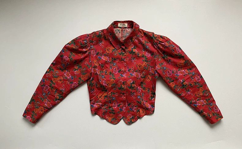 Takahiromiyashita The Soloist. 1970s Kenzo Takada Leg-of-Mutton Sleeve Shirt - dmc Size US S / EU 44-46 / 1 - 8 Thumbnail
