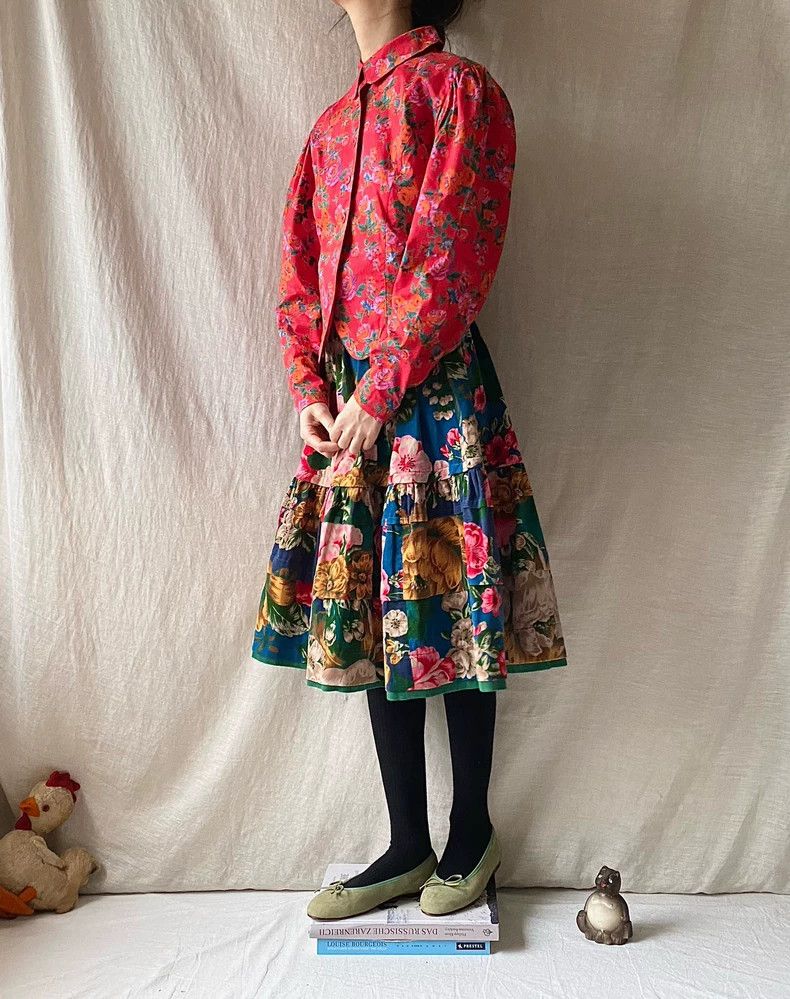 Takahiromiyashita The Soloist. 1970s Kenzo Takada Leg-of-Mutton Sleeve Shirt - dmc Size US S / EU 44-46 / 1 - 2 Thumbnail