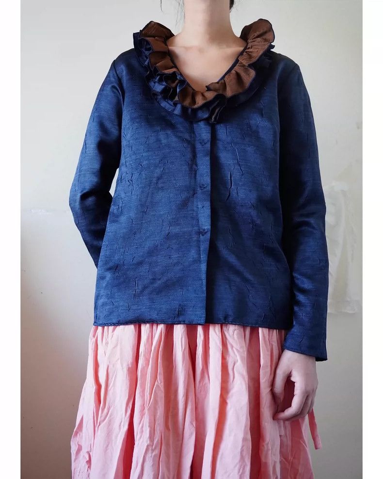 Romeo Gigli Romeo Gigli 1992ss Silk Ruffled Blouse - dmc Size US S / EU 44-46 / 1 - 4 Thumbnail