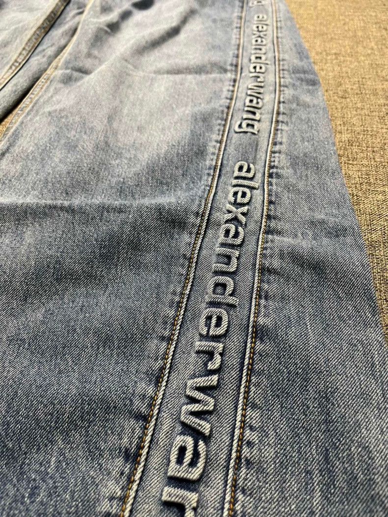 Alexander Wang Alexander Wang Washed Wide-Leg Jeans - dmc Size US 26 / EU 42 - 3 Thumbnail