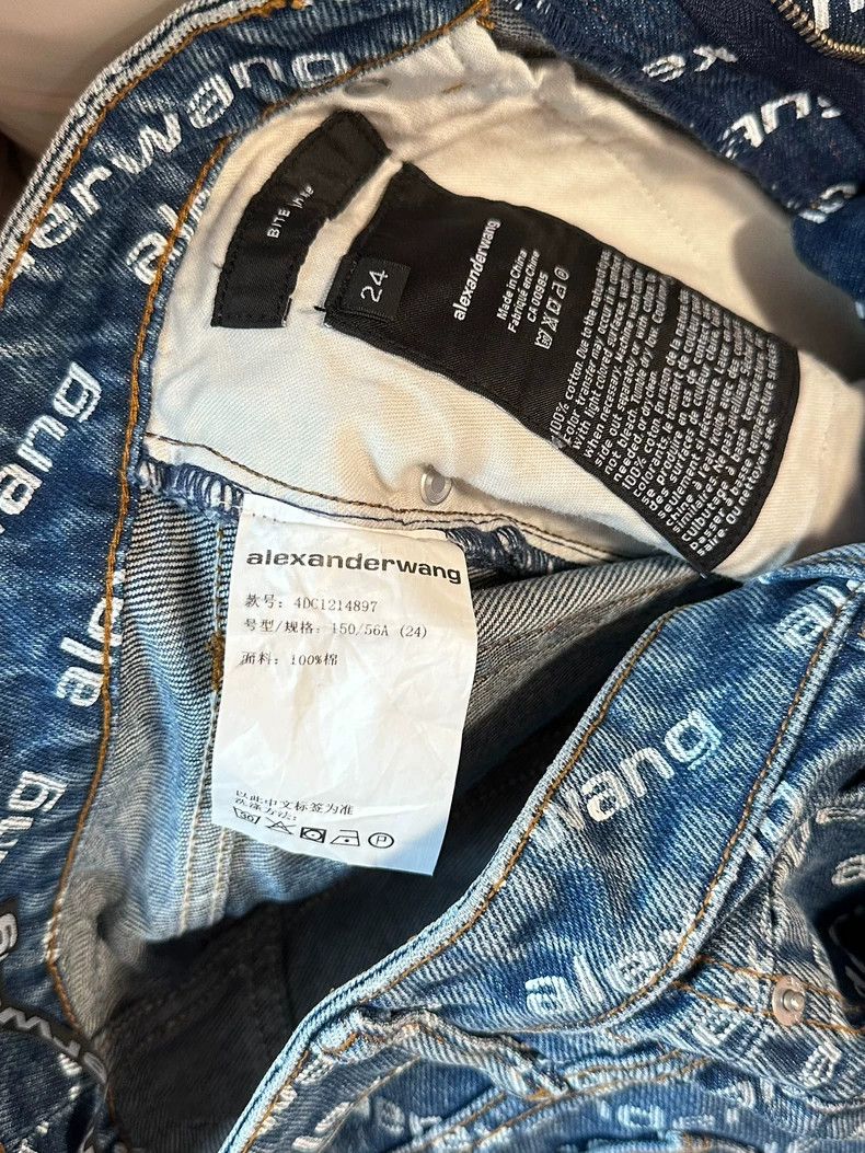 Alexander Wang Alexander Wang Logo Print Denim Jeans - dmc Size US 26 / EU 42 - 4 Thumbnail
