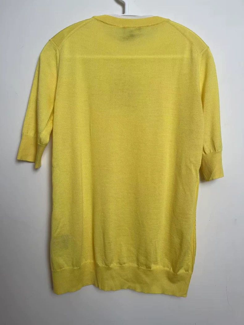 Loro Piana Loro Piana Yellow Knit Short Sleeve Top - dmc Size US M / EU 48-50 / 2 - 5 Thumbnail
