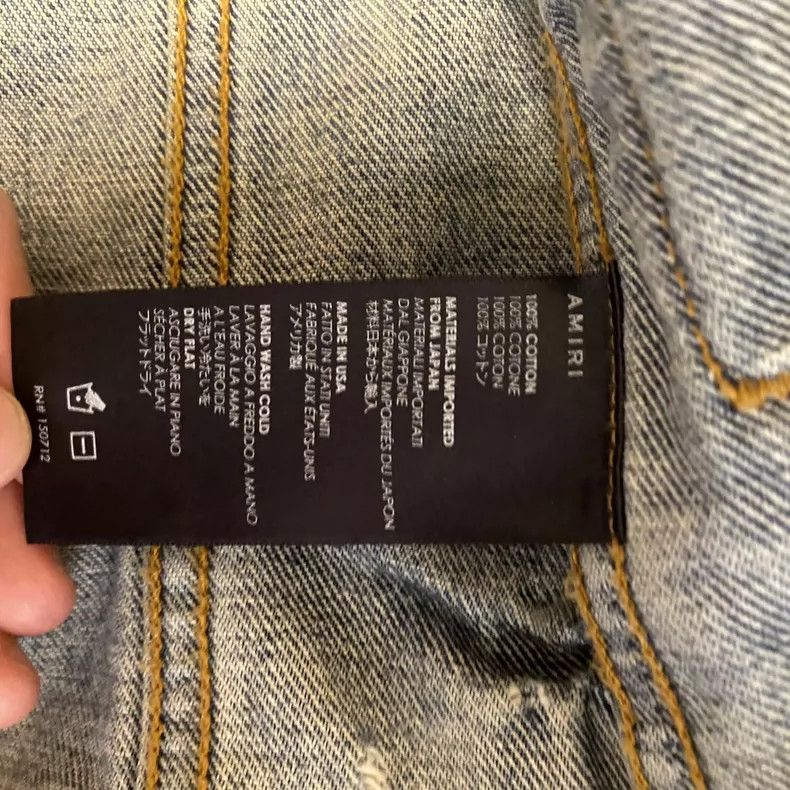 Amiri Amiri 16OG Blue Denim Jacket - dmc Size US M / EU 48-50 / 2 - 4 Thumbnail