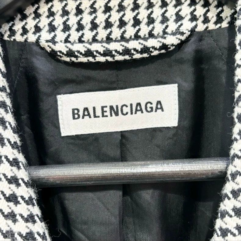 Balenciaga Balenciaga Houndstooth hourglass blazer - dmc Size US S / EU 44-46 / 1 - 4 Thumbnail