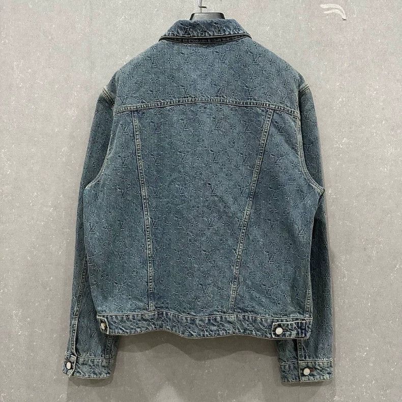 Louis Vuitton Louis Vuitton Monogram Pearl Button Denim Jacket - dmc Size US XXL / EU 58 / 5 - 2 Thumbnail