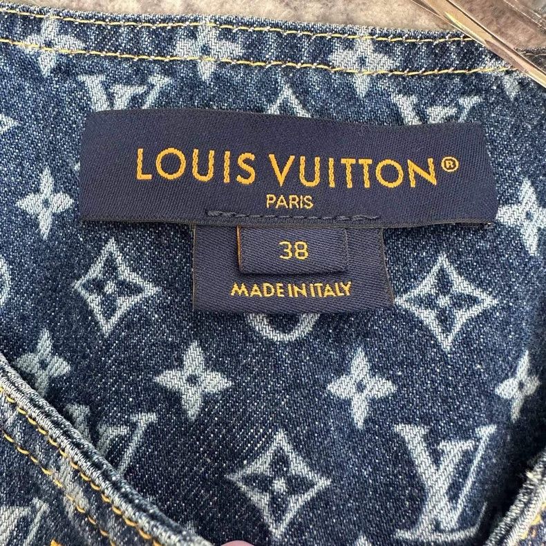 Louis Vuitton Louis Vuitton Blue Monogram Sleeveless Vest - dmc Size US M / EU 48-50 / 2 - 3 Thumbnail