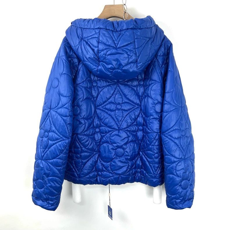 Louis Vuitton Louis Vuitton Blue Monogram Embossed Jacket - dmc Size US M / EU 48-50 / 2 - 2 Thumbnail