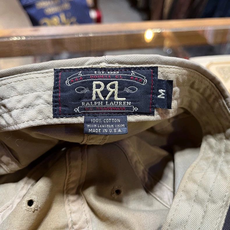 RRL Ralph Lauren RRL Vintage US-Made Leather Brim Cap - dmc Size ONE SIZE - 6 Thumbnail