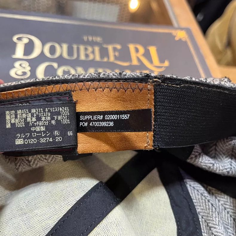 RRL Ralph Lauren RRL Ralph Lauren Herringbone Cap - dmc Size ONE SIZE - 4 Thumbnail