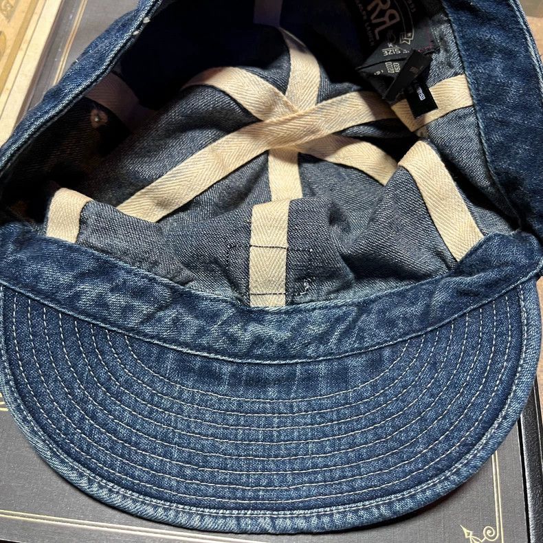 RRL Ralph Lauren RRL Indigo Engineer Cap - dmc Size ONE SIZE - 7 Thumbnail