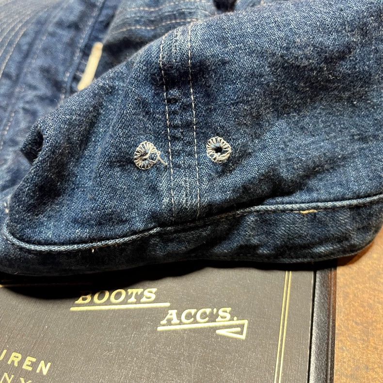 RRL Ralph Lauren RRL Indigo Engineer Cap - dmc Size ONE SIZE - 6 Thumbnail
