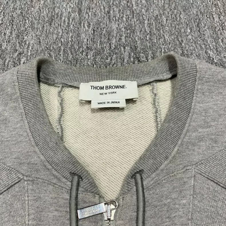 Thom Browne Thom Browne Gray 4-Stripe Zip Jacket - dmc Size US S / EU 44-46 / 1 - 7 Thumbnail