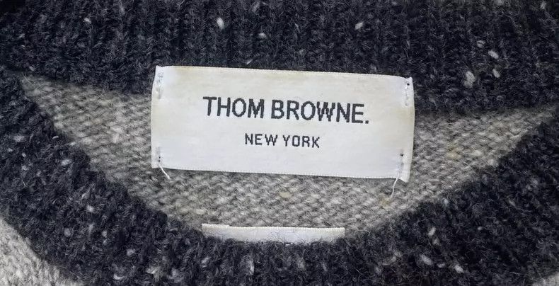 Thom Browne Thom Browne Gray Stripe Wool Sweater - dmc Size US M / EU 48-50 / 2 - 3 Thumbnail