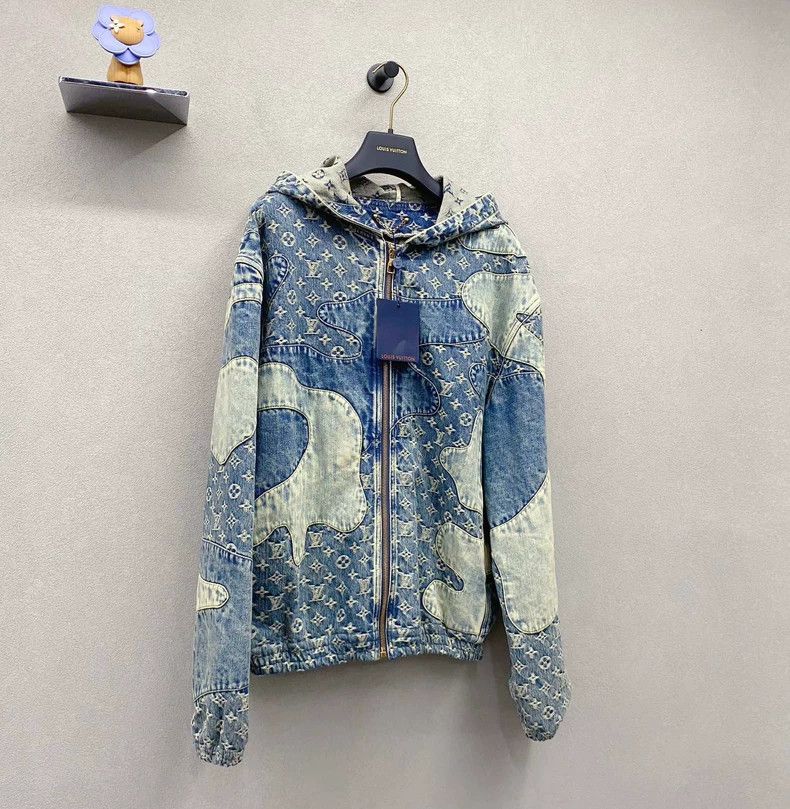 Louis Vuitton Louis Vuitton Blue Denim Logo Jacket - dmc Size US L / EU 52-54 / 3 - 5 Thumbnail