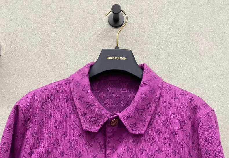 Louis Vuitton Louis Vuitton Purple Logo Denim Jacket - dmc Size US M / EU 48-50 / 2 - 5 Thumbnail