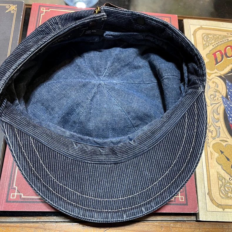RRL Ralph Lauren RRL Indigo Sashiko Cap - dmc Size ONE SIZE - 4 Thumbnail