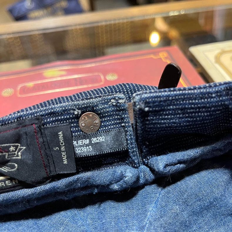 RRL Ralph Lauren RRL Indigo Sashiko Cap - dmc Size ONE SIZE - 6 Thumbnail