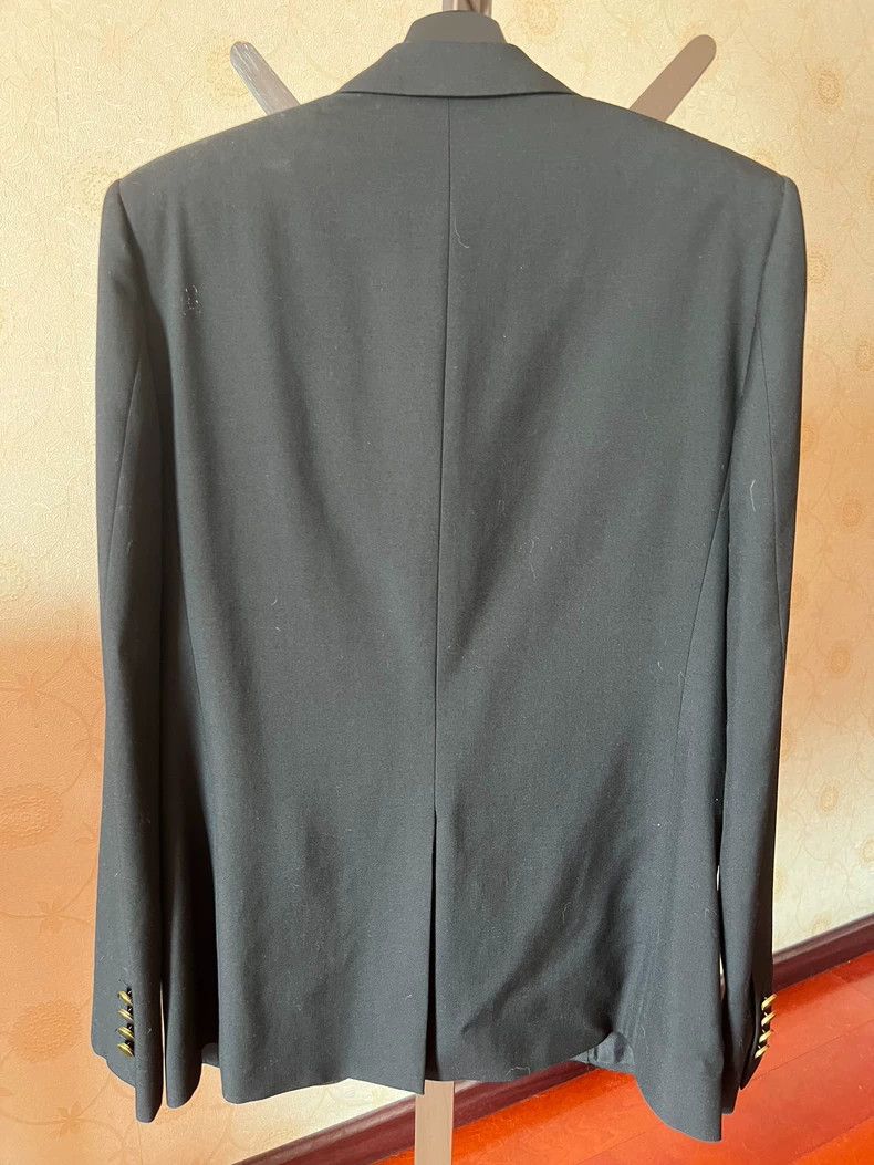 Saint Laurent Paris Saint Laurent Black Wool Blazer Gold Button - dmc Size US M / EU 48-50 / 2 - 2 Thumbnail