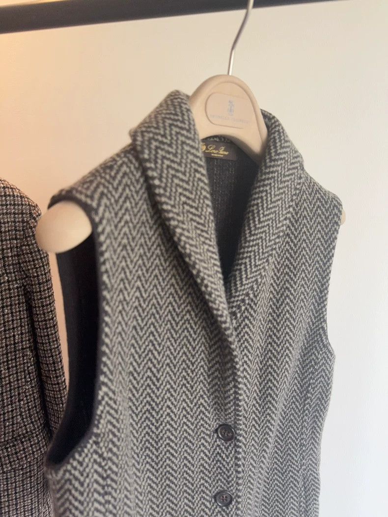 Loro Piana Loro Piana Cashmere Herringbone Vest - dmc Size US M / EU 48-50 / 2 - 4 Thumbnail