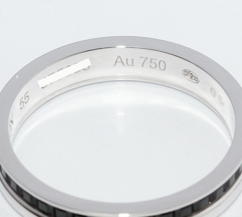 Other Boucheron Boucheron Quatre Black Ring Au750 Black PVD Ring Size 14 Metal Ring JAL00206 Size ONE SIZE - 3 Thumbnail