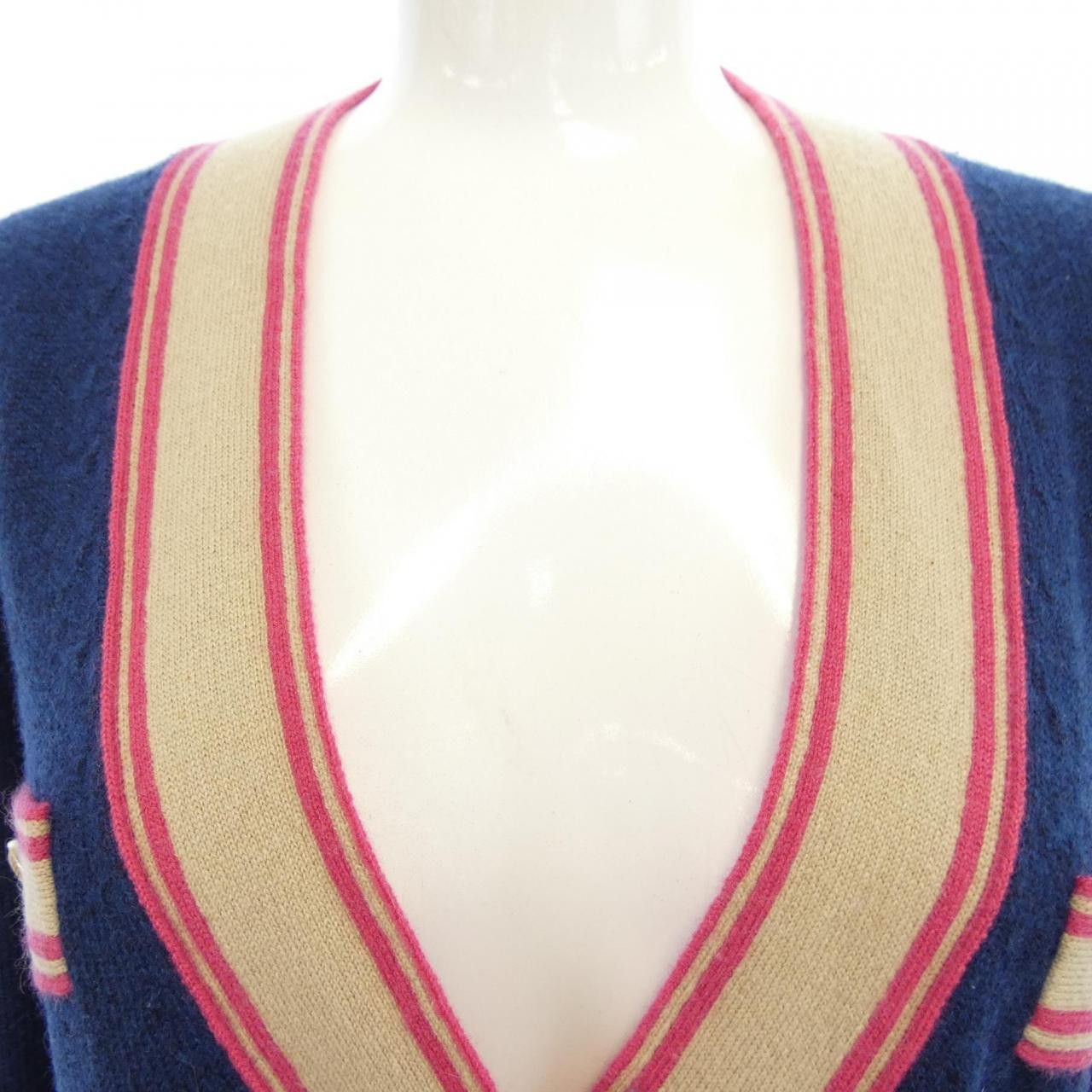 Chanel Chanel Chanel P62955K48449 100% Cashmere Cardigan Others Tops P62955K48449 DUTY FREE for USA Size ONE SIZE - 6 Thumbnail